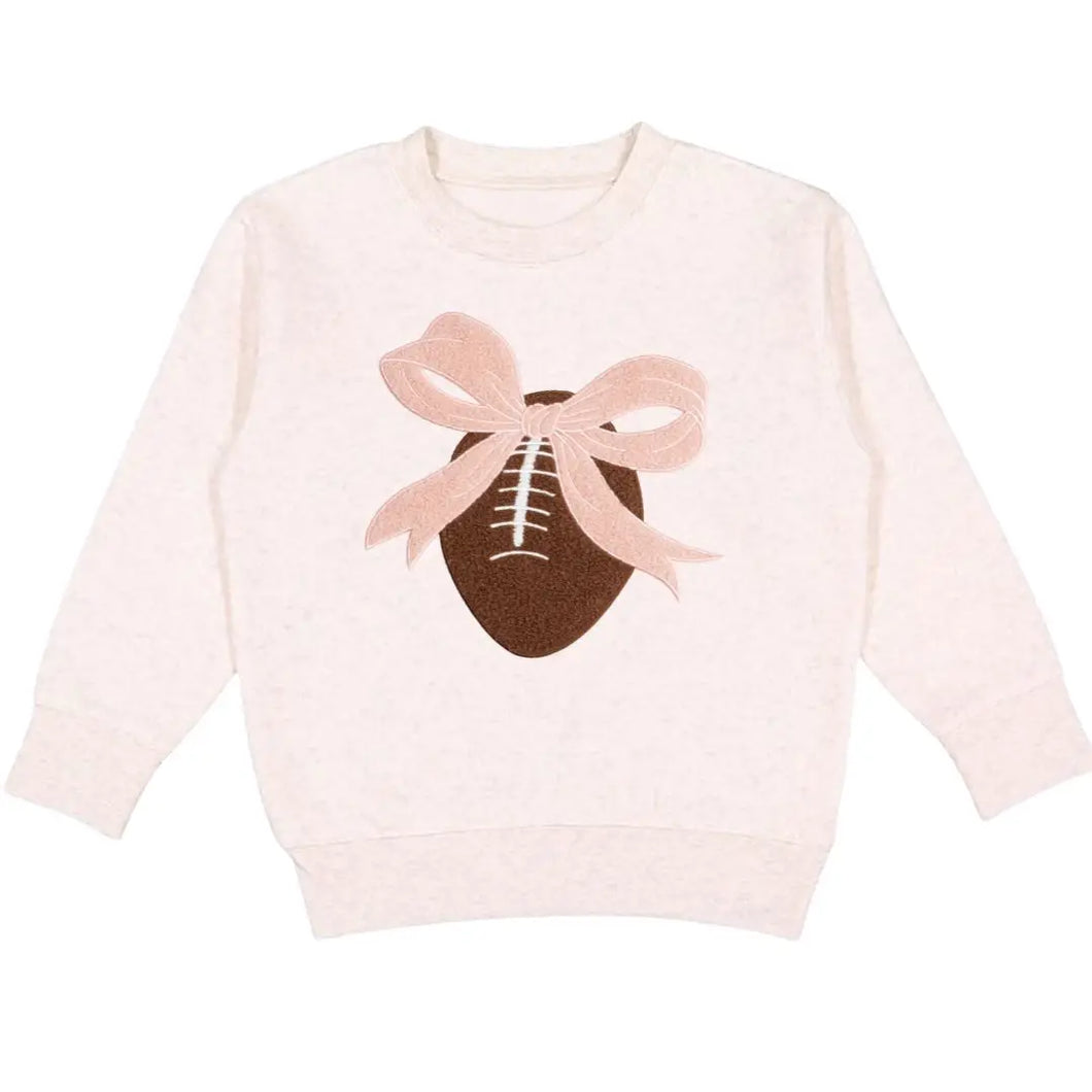 FOOTBALL BOW SWEATSHIRT