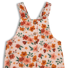 Load image into Gallery viewer, ORGANIC FLORAL DUNGAREE + BODYSUIT