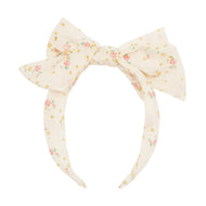 TINY BLOSSOM DOUBLE BOW HEADBAND