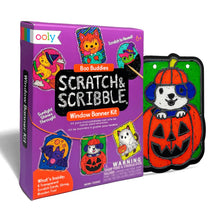 Load image into Gallery viewer, MINI SCRATCH &amp; SCRIBBLE WINDOW BANNER KIT - Boo Buddies