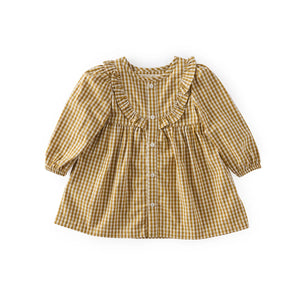 GINGHAM DRESS - Dijon