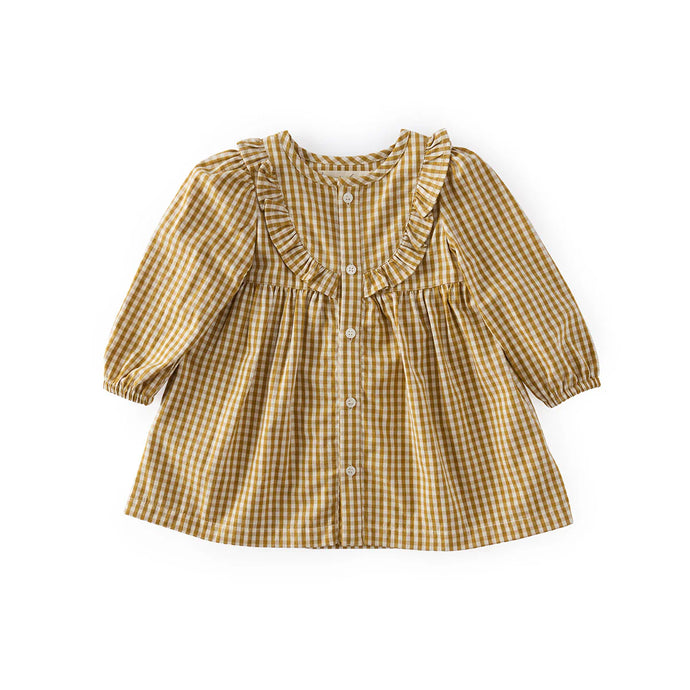 GINGHAM DRESS - Dijon