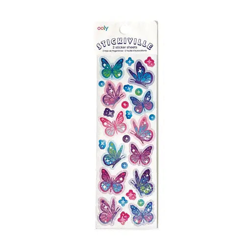GLITTERY BUTTERFLY STICKERS