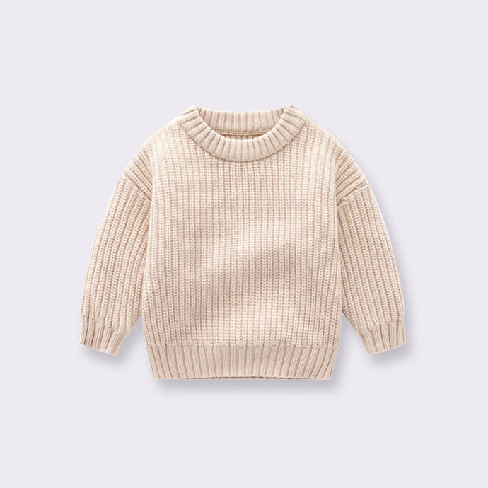 CHUNKY KNIT SWEATER - cream