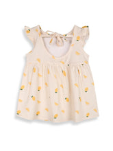 Load image into Gallery viewer, LEMON PRINT DRESS &amp; BLOOMER- (ORGANIC JERSEY)