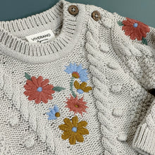 Load image into Gallery viewer, FLORAL EMBROIDERED SWEATER