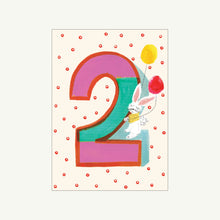 Load image into Gallery viewer, NUMBERED BIRTHDAY CARD- multiple