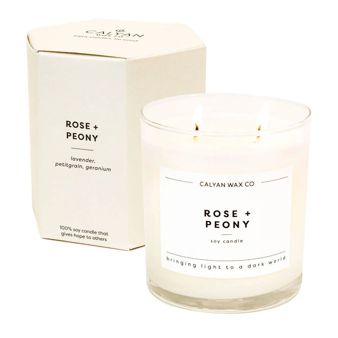 ROSE + PEONY CANDLE