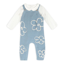 Load image into Gallery viewer, ORGANIC WILDFLOWER EMBR KNIT OVERALL