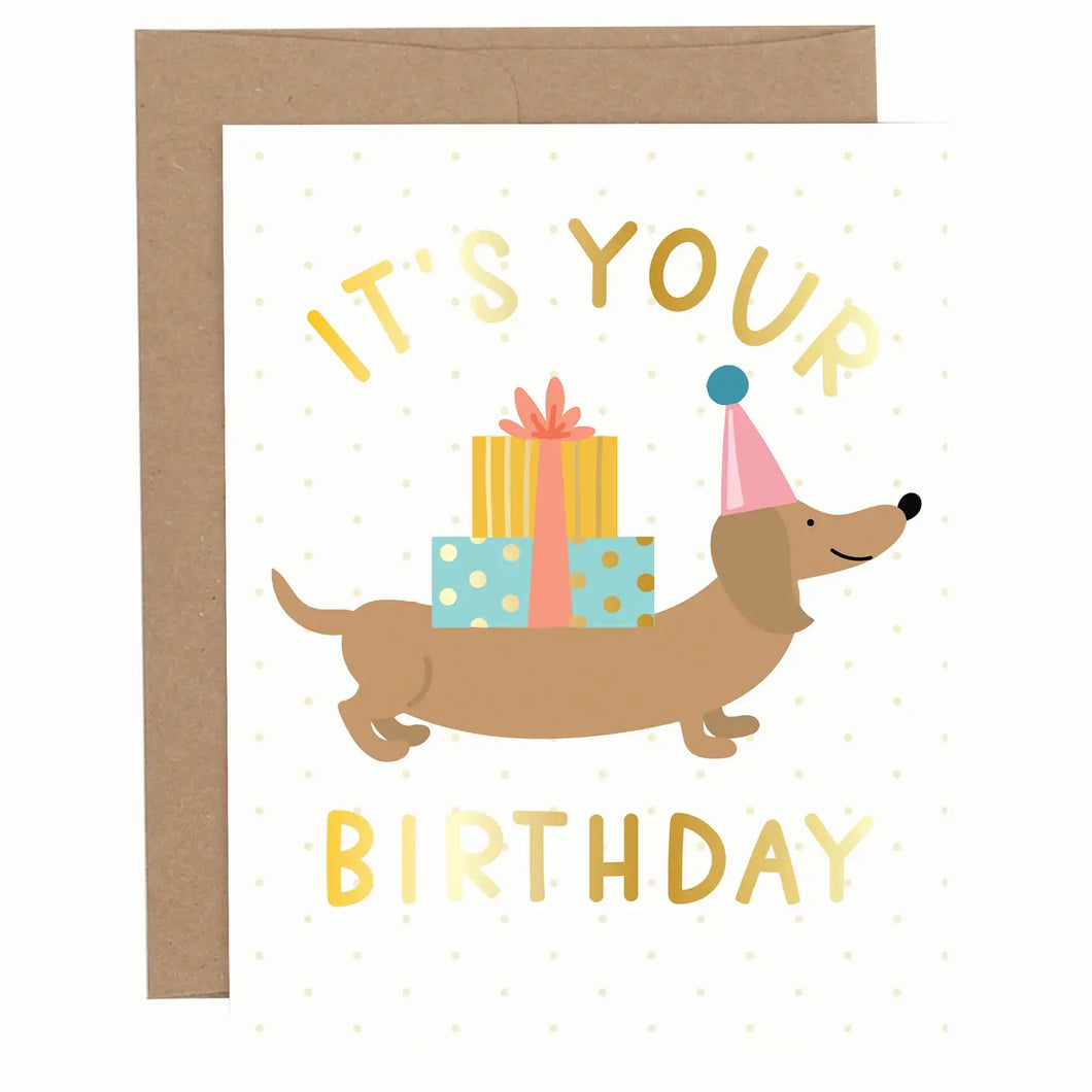 CARD - it's your birthday/party dog