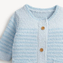 Load image into Gallery viewer, CHENILLE BLUE SWEATER ROMPER