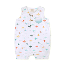 Load image into Gallery viewer, ORGANIC MUSLIN PLANES ROMPER