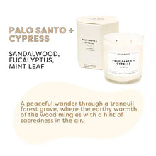 Load image into Gallery viewer, PALO SANTO + CYPRESS CANDLE