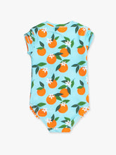 Load image into Gallery viewer, GIRL'S ORANGE YOU THE SWEETEST SWIMSUIT- blue
