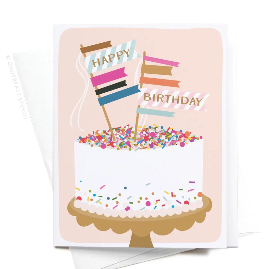 CARD - Happy Birthday Sprinkle Cake