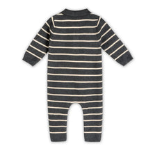 Load image into Gallery viewer, BEAR STRIPED ORGANIC KNIT JUMPSUIT