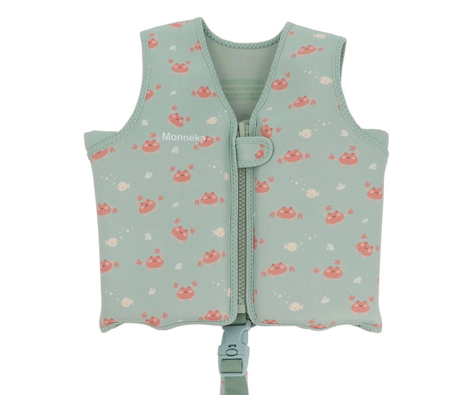 LEARNING LIFE JACKET - seafoam crab