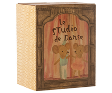 Load image into Gallery viewer, BALLET MICE IN DANCE STUDIO- little sister and brother