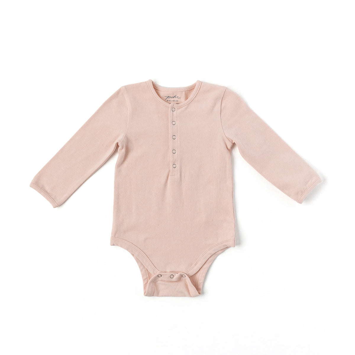 LONG SLEEVE ONESIE - powder pink – Three Littles