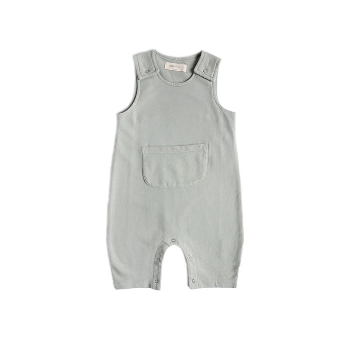 FRENCH TERRY OVERALLS - soft sea