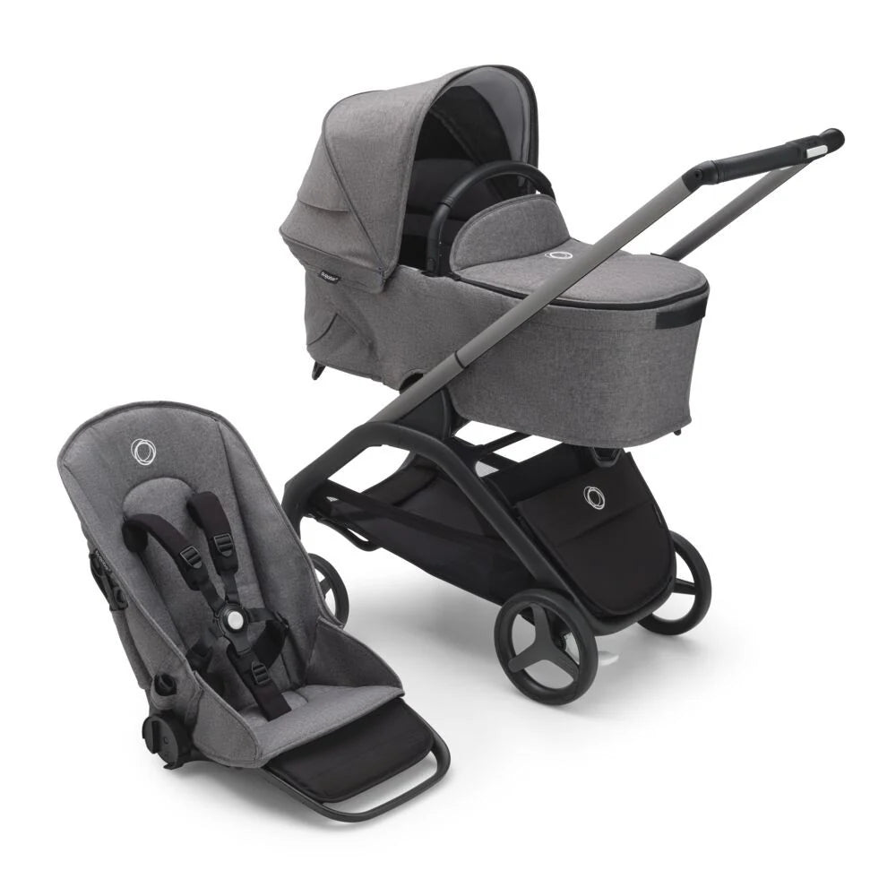 BUGABOO DRAGONFLY SEAT AND BASSINET COMPLETE STROLLER