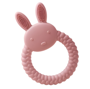 SILICONE BUNNY TEETHER - multiple options