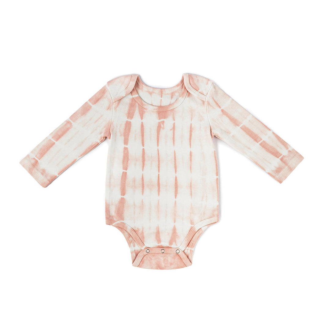 LONG SLEEVE ONESIE - pink tie dye