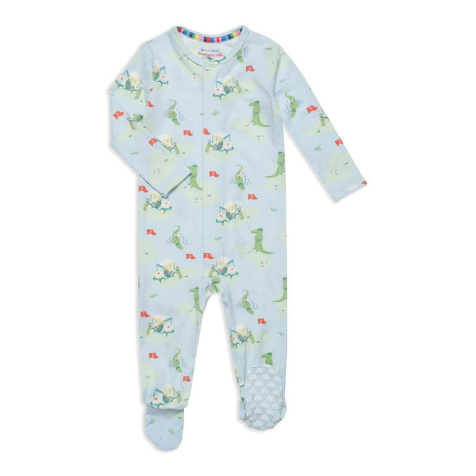 MAGNETIC FOOTIE ROMPER - a putt above