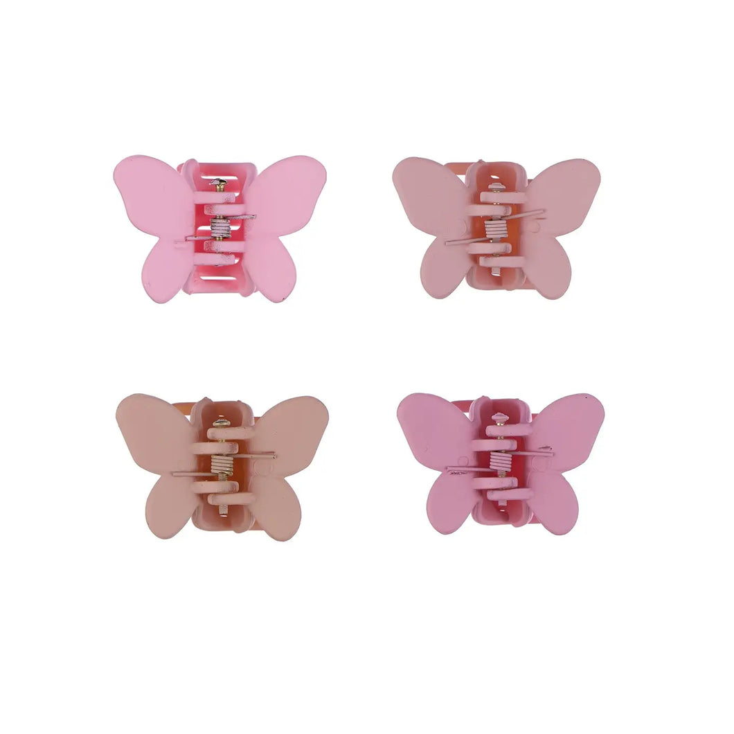 LITTLE BUTTERFLY CLAW CLIPS - 4 Pack