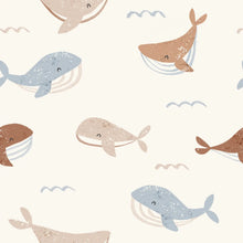 Load image into Gallery viewer, WHALES SLEEVELESS ORGANIC ROMPER