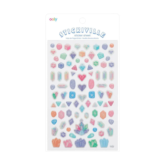 GLITTER GEM STICKERS