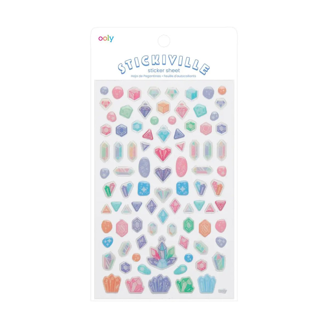 GLITTER GEM STICKERS