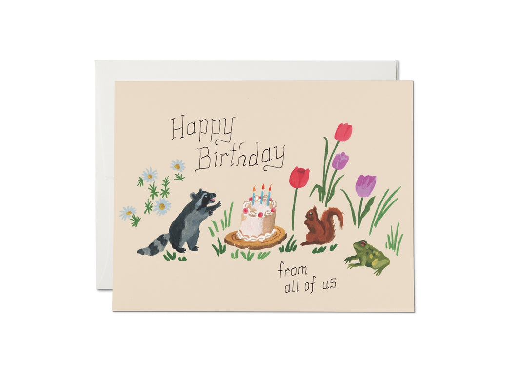 CARD - birthday critters
