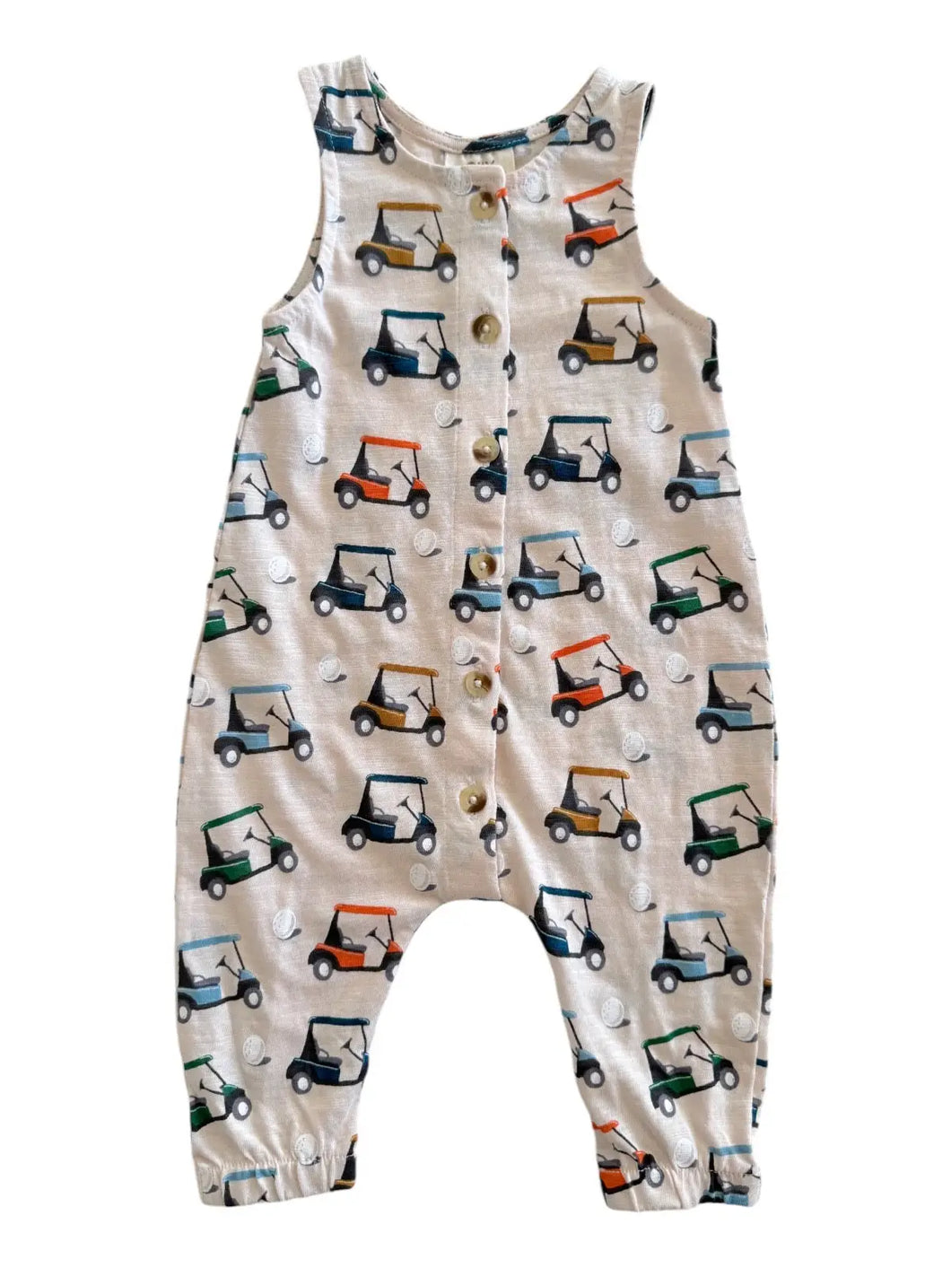 Organic Slub Bay Jumpsuit - Golf Cart