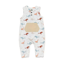 Load image into Gallery viewer, WHALES SLEEVELESS ORGANIC ROMPER