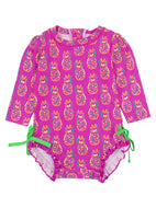 SWIM SAFE VIOLET PINEAPPLE ONE PIECE