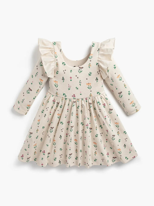 MONICA + ANDY-  floral waffle dress