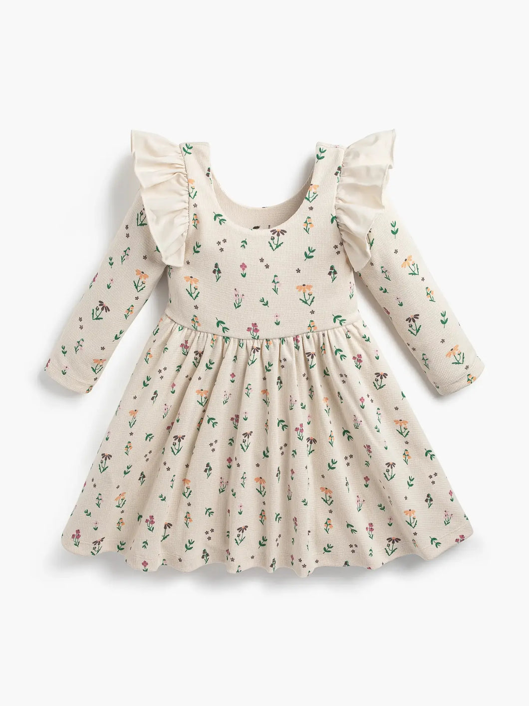 MONICA + ANDY-  floral waffle dress