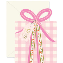 Load image into Gallery viewer, CARD- gingham gift box