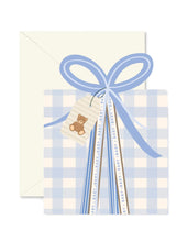 Load image into Gallery viewer, CARD- gingham gift box
