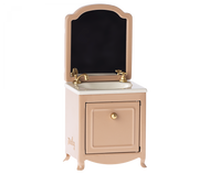BATHROOM SINK WITH MIRROR - dark powder