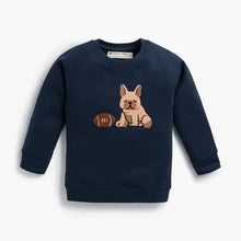 Load image into Gallery viewer, MONICA + ANDY- football pup sweatshirt