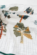 Load image into Gallery viewer, REVERSIBLE QUILT - forest trees