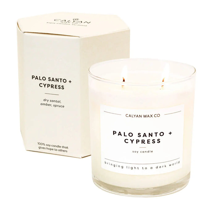 PALO SANTO + CYPRESS CANDLE