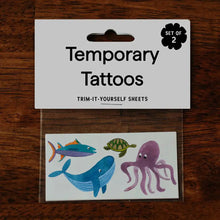 Load image into Gallery viewer, WILD SEA TEMPORARY TATTOOS