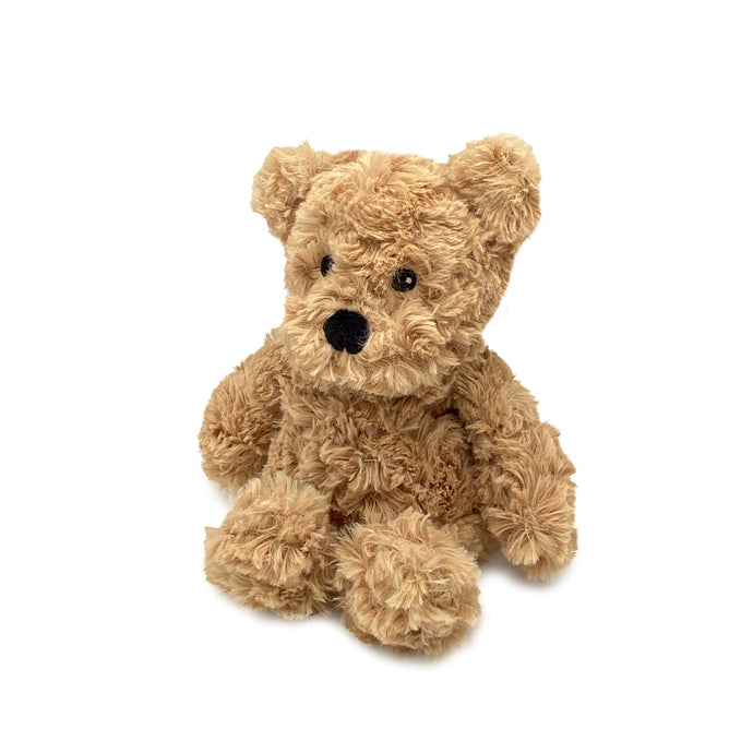 BROWN CURLY BEAR JUNIOR WARMIES