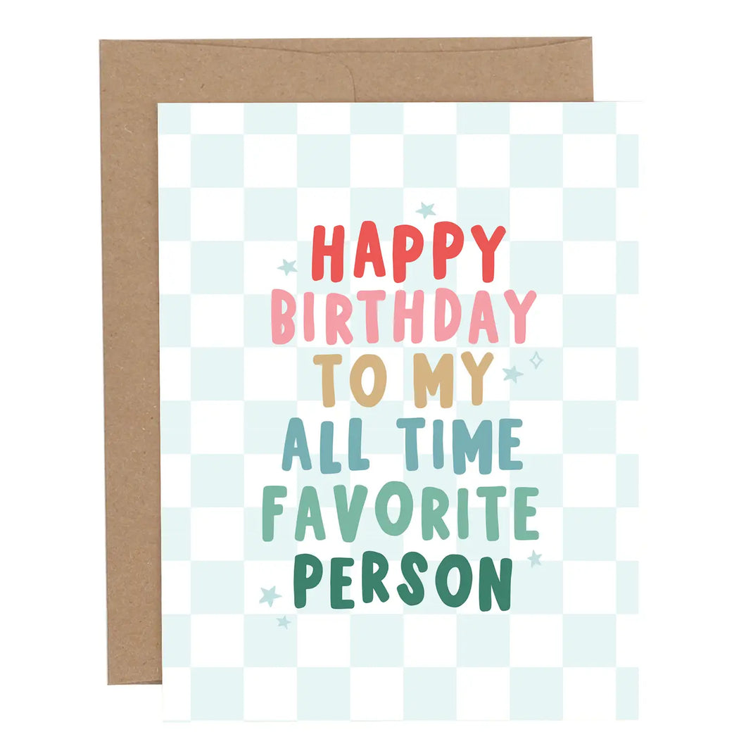 CARD - happy birthday favorite person