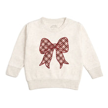 Load image into Gallery viewer, PLAID BOW SWEATSHIRT