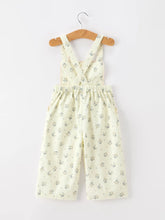 Load image into Gallery viewer, FLORAL PRINT LACE TRIM JUMPSUIT