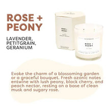 Load image into Gallery viewer, ROSE + PEONY CANDLE